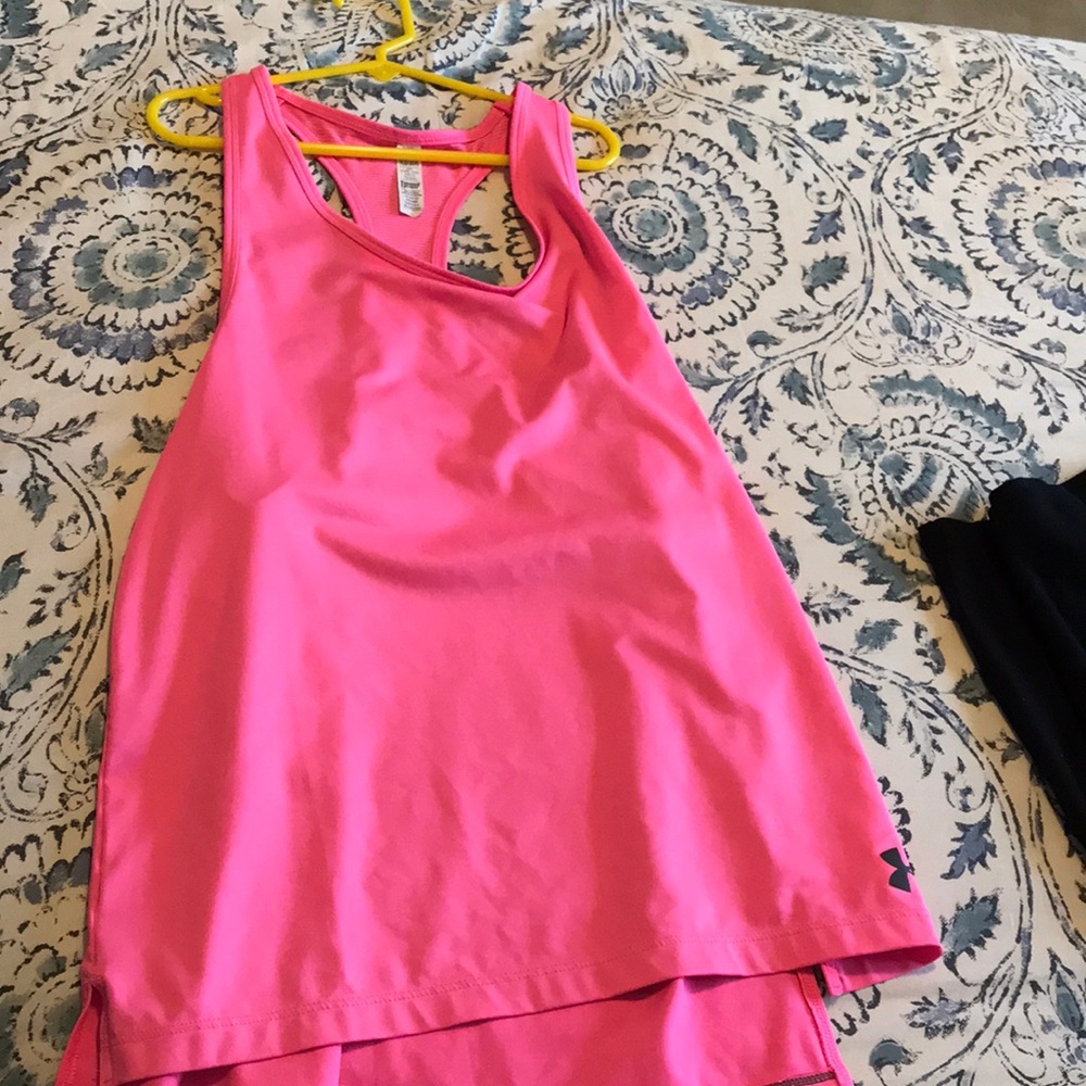 pink dry fit tank top
